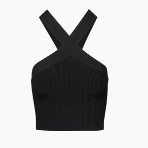 Sculpt Knit Criss Cross Cropped Tank Babaton